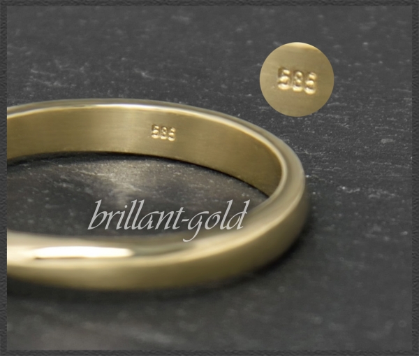 Brillant Ring 0,49ct; Solitär 0,42ct, 585 Gelbgold